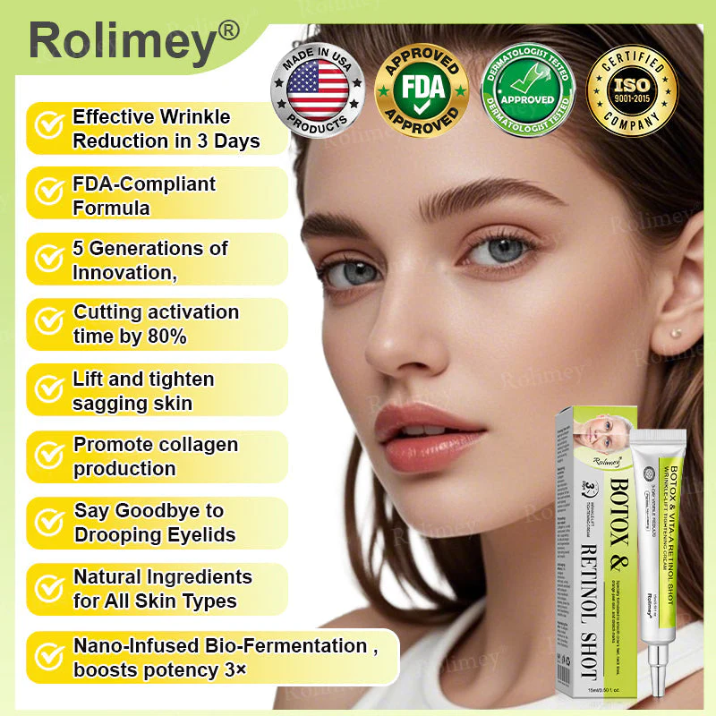🍀Made and shipped from the USA 💫Rolimey® Botox & Vita-A Retinol Shot Wrinkle-Lift Tightening cream - Last Day Promotion 70% OFF - Image 3