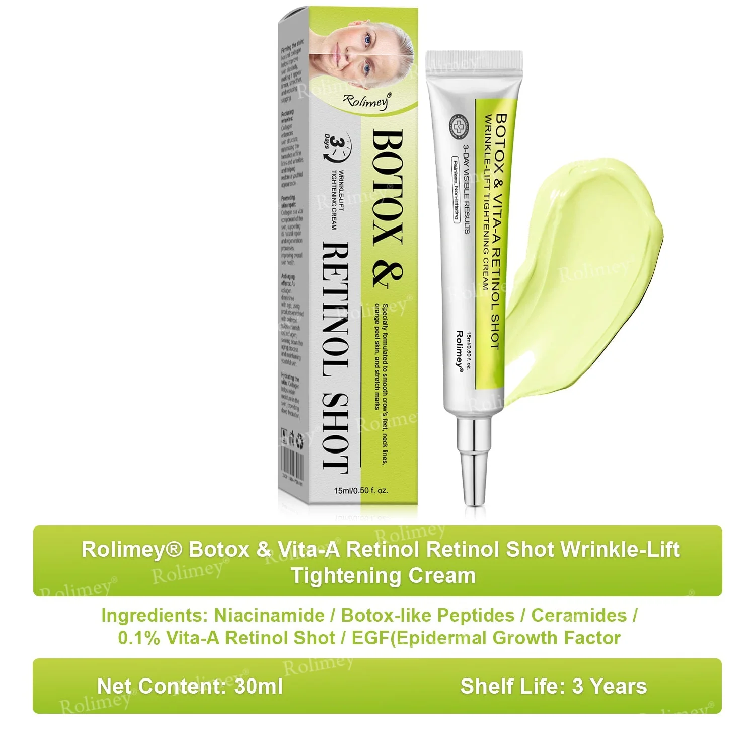 🥒Rolimey® Botox & Vita-A Retinol Shot Wrinkle-Lift Tightening cream - Last Day Promotion 70% OFF - Image 14