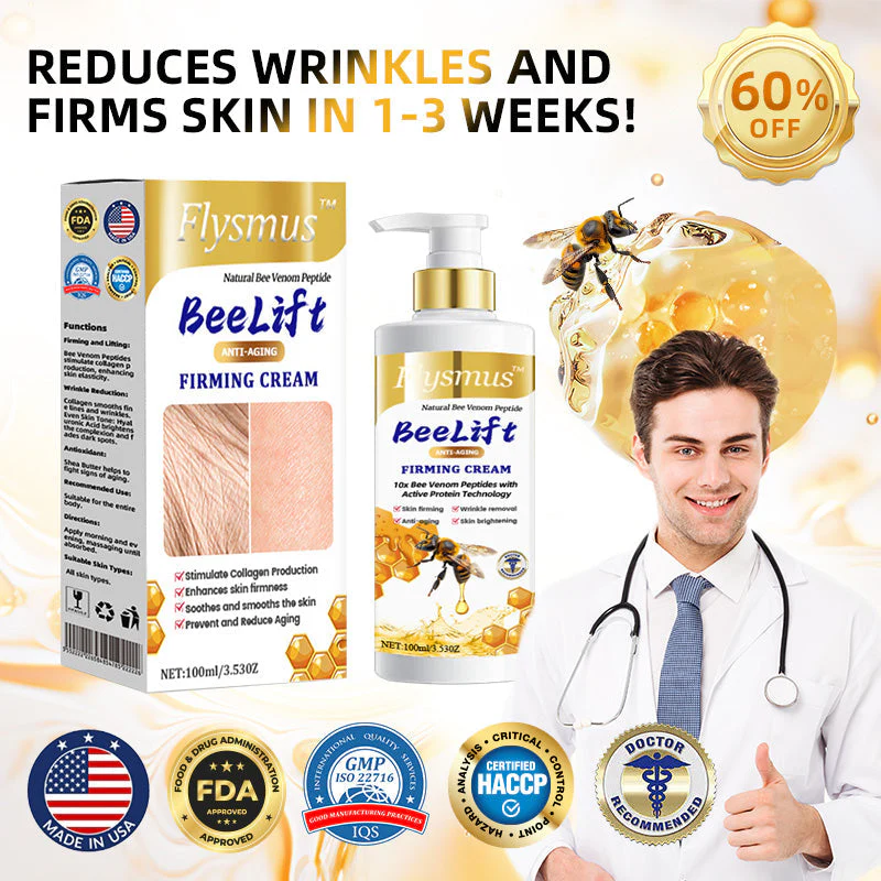 Flysmus⢠BeeLift Anti-Aging Firming Cream,Address Crepe & Sagging(đĽ74% Off for a Limited Time!)
