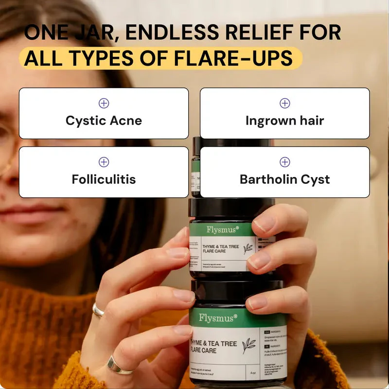 Flysmus®Tea Tree Flare Care| Cystic Acne and Bumps Treatment Skincare Daily Pimple - Image 8